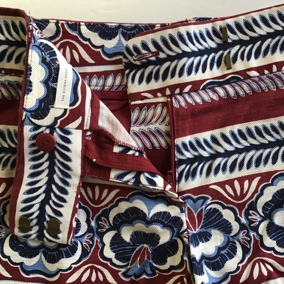 LOFT RIVIERA 4” COTTON BOHO PRINT SHORTS SIZE XXS NWT - Picture 6 of 13
